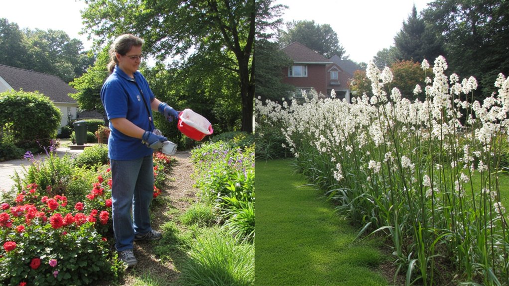 invasive plants invade suburban gardens