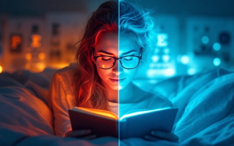 lying down reading effects