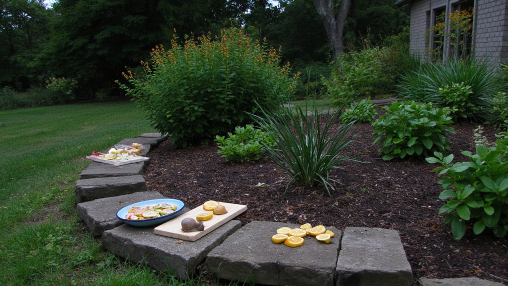 natural snail traps setup