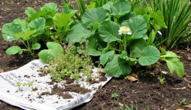 newspapers as gardening mulch