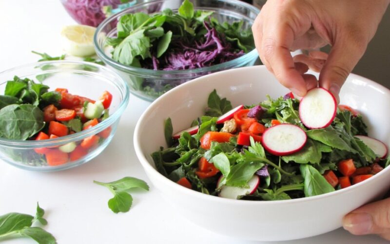 nutrient dense low calorie visually appealing satiating salad