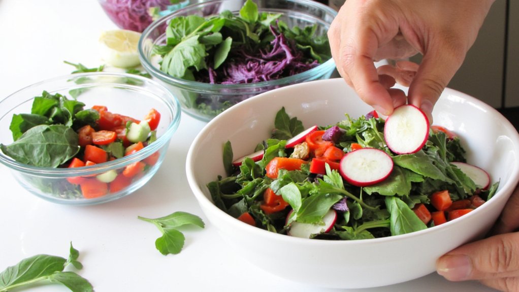 nutrient dense low calorie visually appealing satiating salad