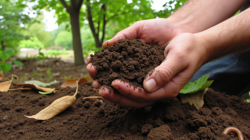 nutrient rich decayed leaf material