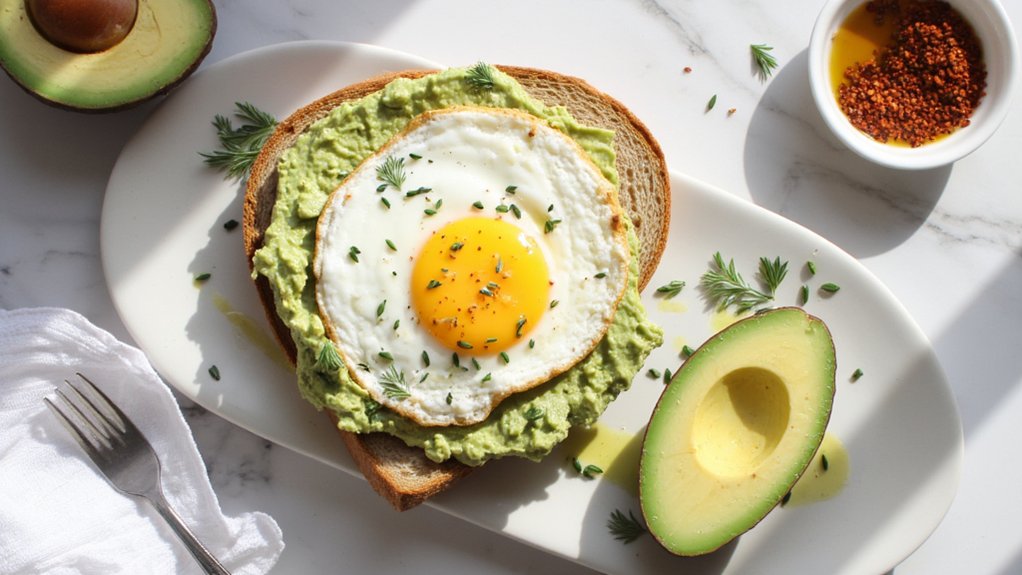 nutrient rich egg avocado spread