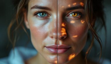 oily skin aging comparison