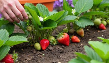 optimal strawberry flowering fertilization
