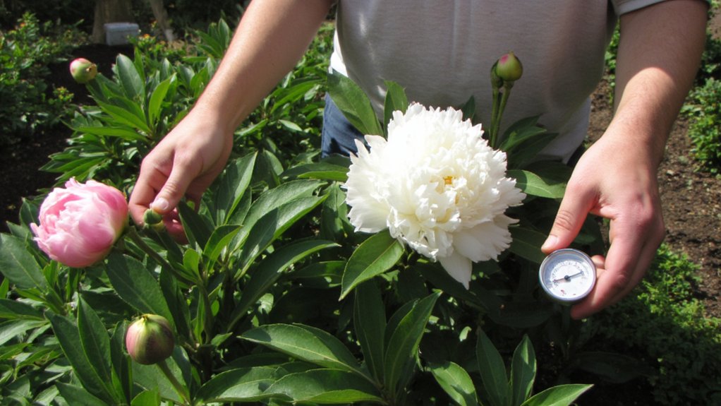 optimize peony bloom conditions