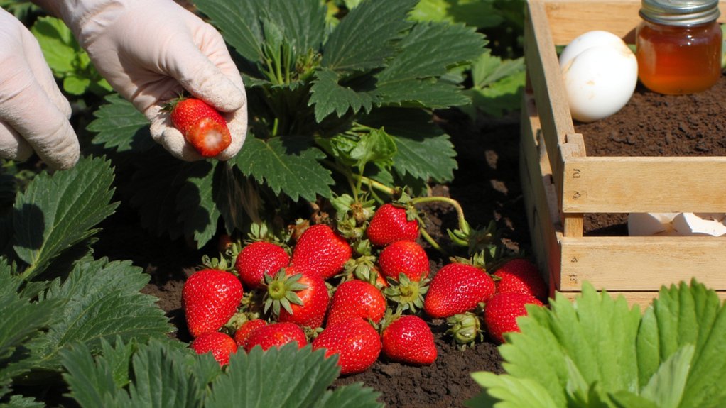 organic fertilization for strawberries