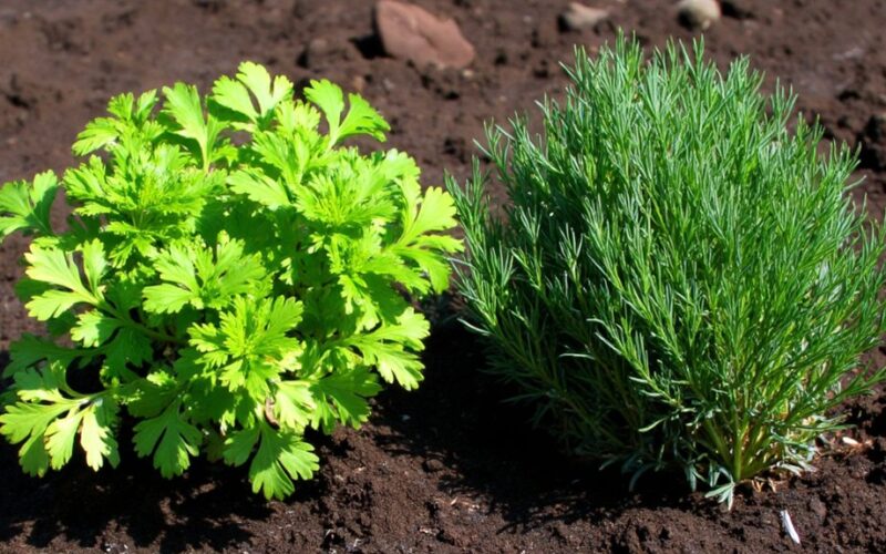 parsley and dill plant conflict