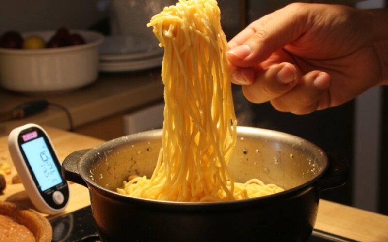 pasta cooking blood sugar