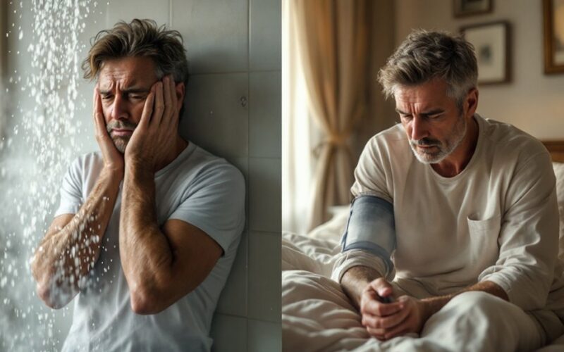 post shower fatigue warning