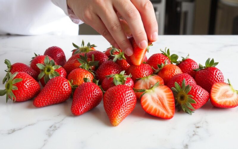 premium strawberry selection