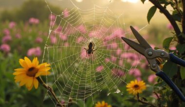 preserving spider webs benefits garden ecosystems