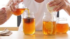 probiotic kombucha fermentation process