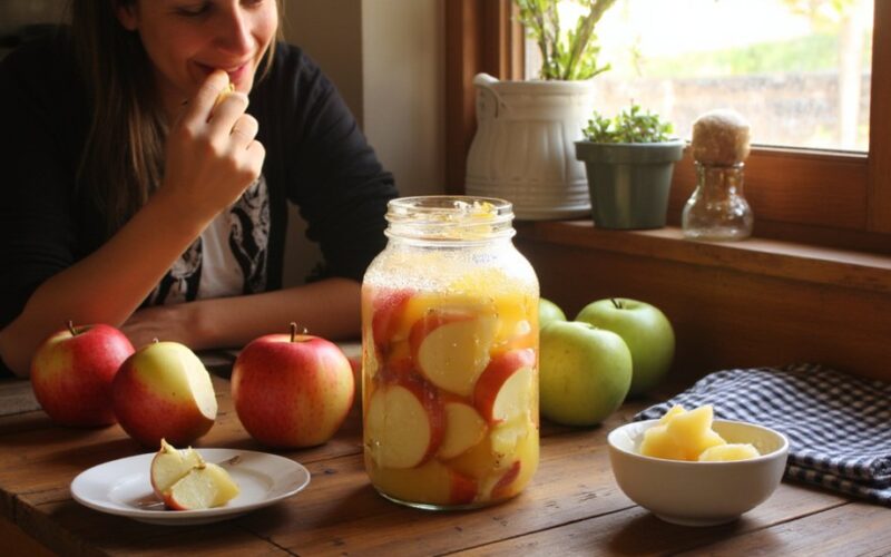 probiotic rich fermented apples