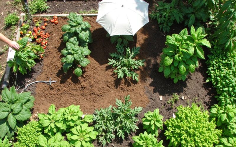 protect vegetables from summer heat