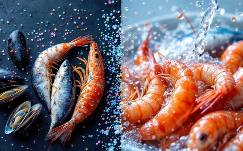 removing microplastics from seafood