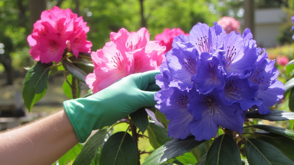 rhododendron color variation dynamics