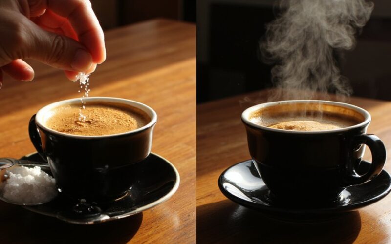 salt enhances coffee flavor