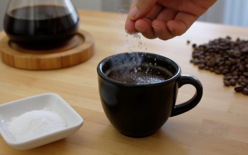 salt enhances coffee flavor