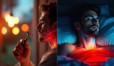 shaving before bed impacts blood pressure