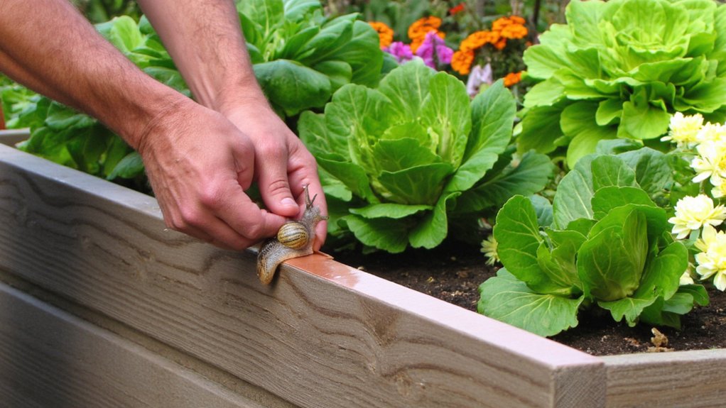 snail deterring garden design