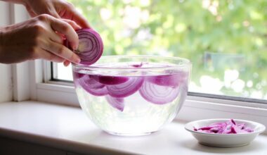 soaking onions for sweetness