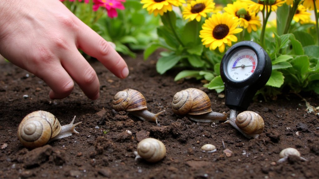 soil moisture nutrient and snail indicators