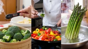 steaming microwaving saut ing roasting nutrient retention