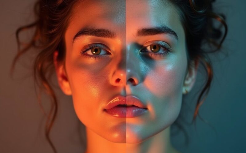 stress induced facial changes