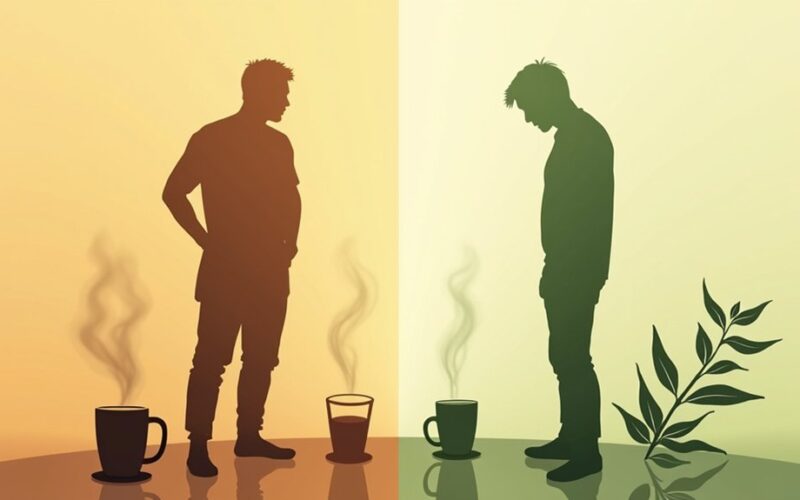 switching coffee for tea