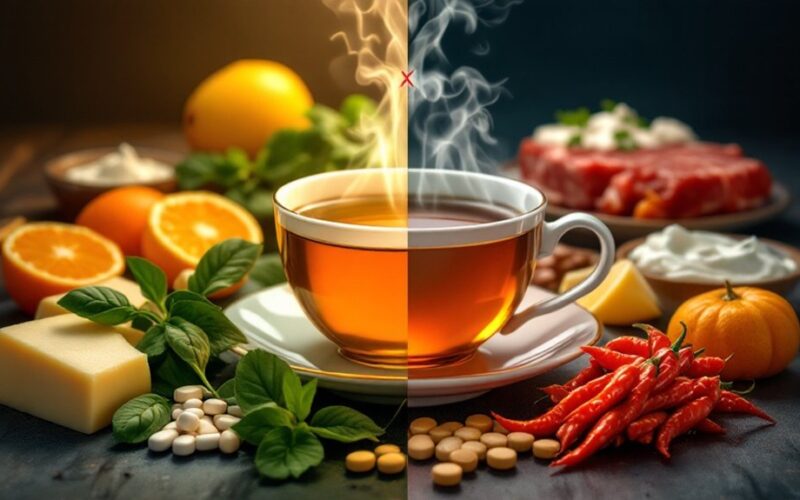 tea food combination warnings