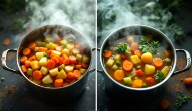timing for vegetable addition