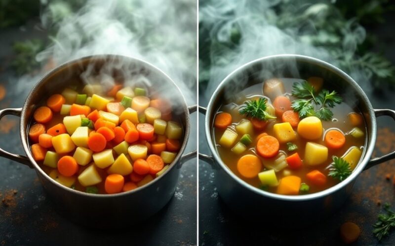 timing for vegetable addition