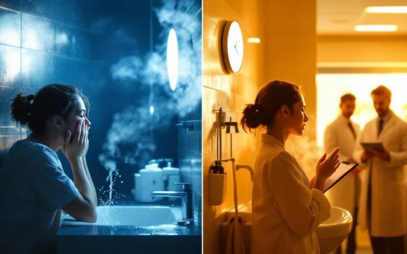 wash at night instead