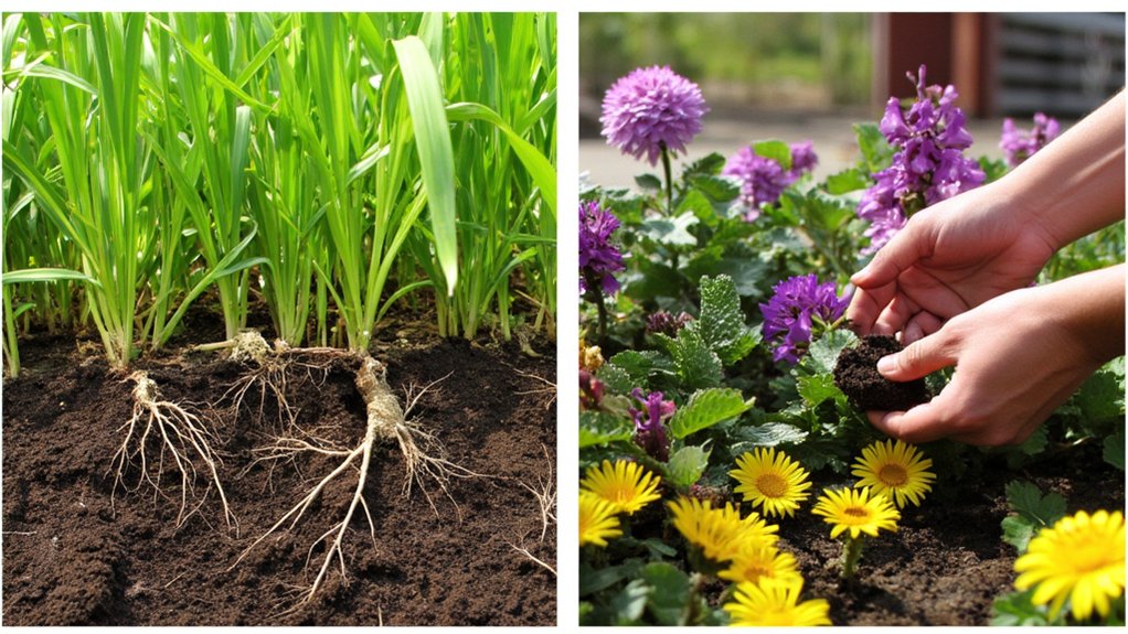 weeds threaten flower bed health
