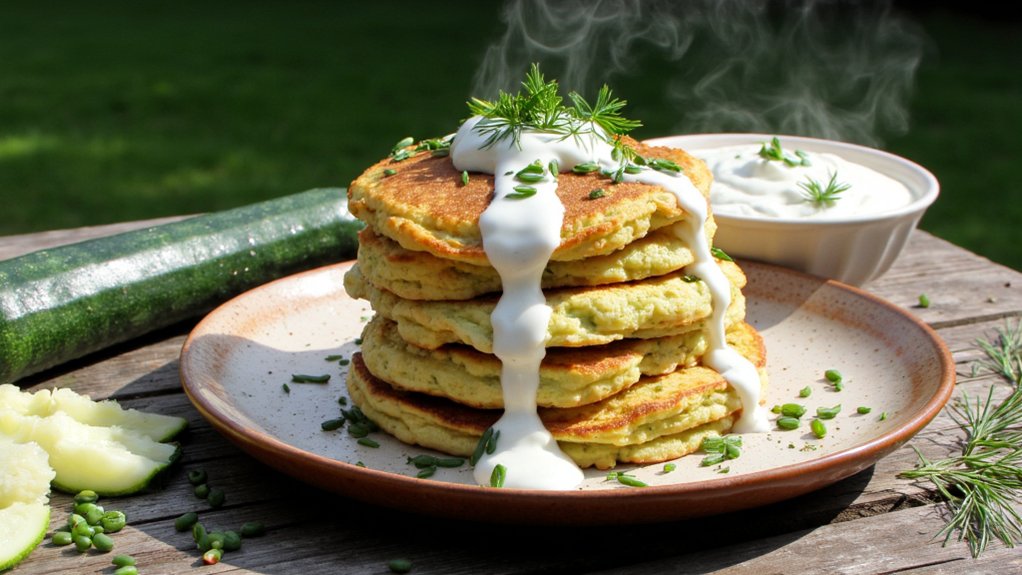 zucchini herb pancake ingredients