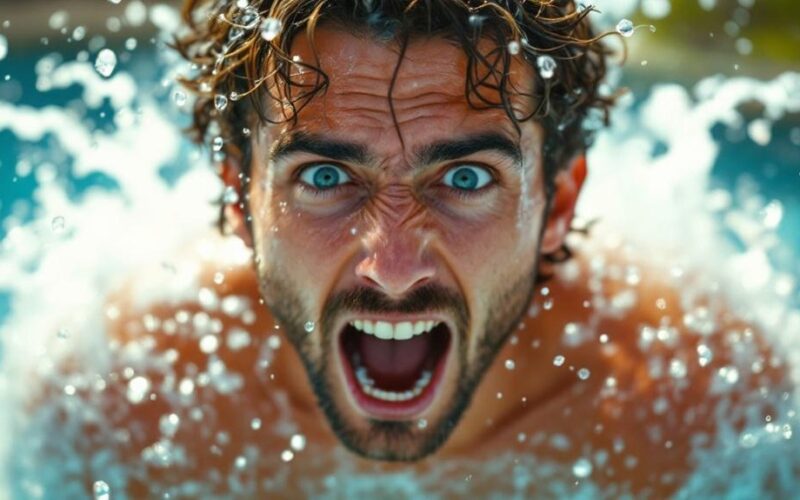 cold water shock in hot weather