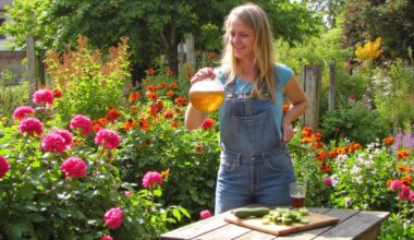 cucumber peel tea fertilizes flowering plants