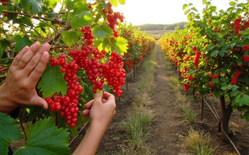 currants grow like grapes with fertilizer
