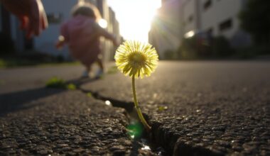 dandelions resilience defies hardened surfaces