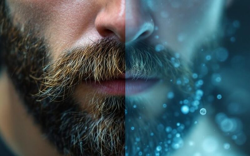 facial hair pathogen toilet comparison
