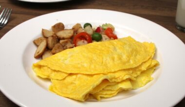 fluffy cloud like omelet with one ingredient
