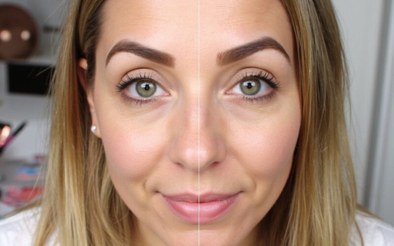 makeup ages eyebrows negatively