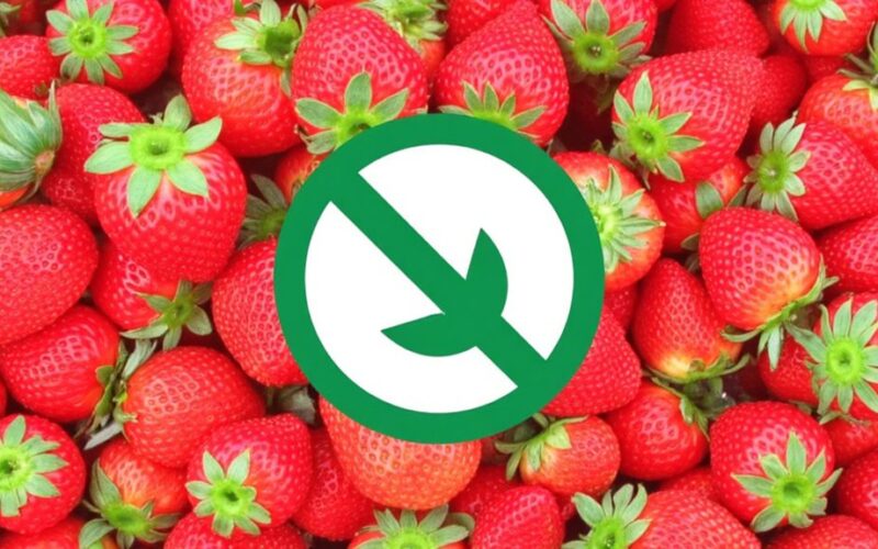 pesticide removing strawberry products concealed from consumers