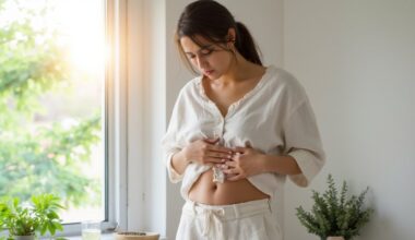 stomach bloating due to heat