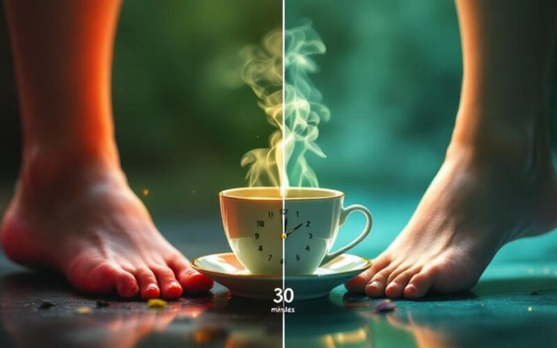 tea reduces swelling rapidly