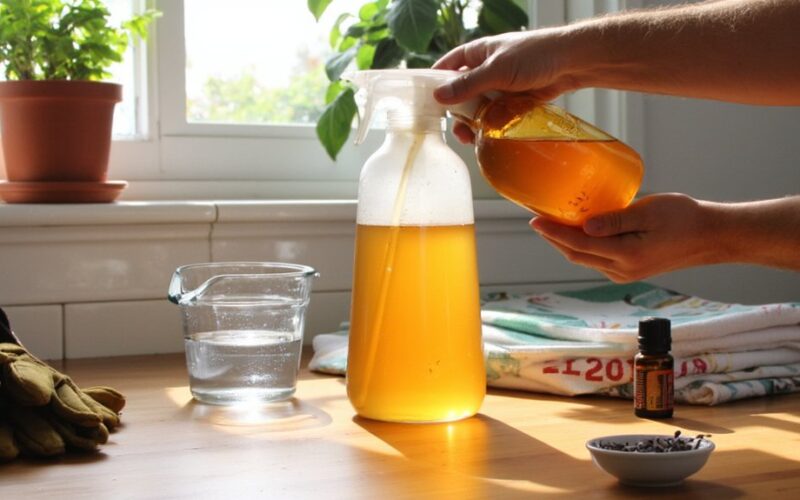 vinegar based slug deterring solution