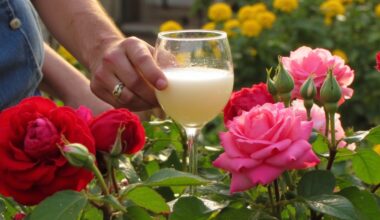 whey nourishes blooming summer roses