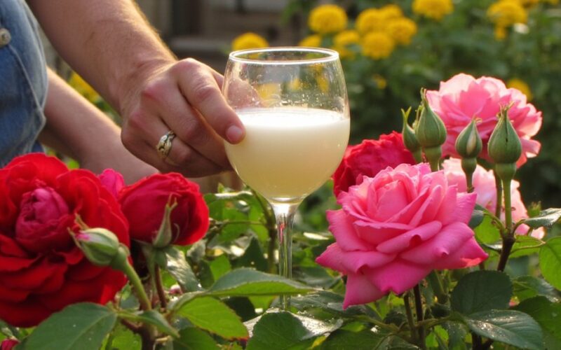 whey nourishes blooming summer roses